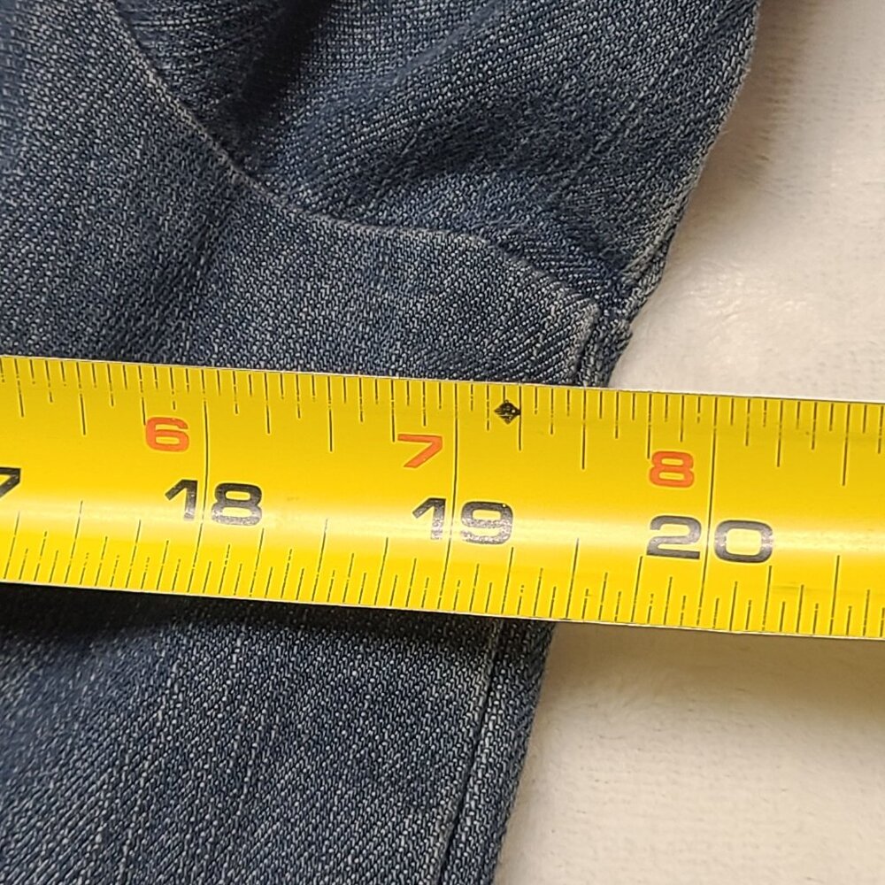 Croft & Barrow Womens Blue Denim Stretch Long Sleeve Button Front Jacket Size S - Picture 11 of 12